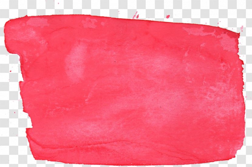 Red Watercolor Painting Display Resolution - Background Transparent PNG