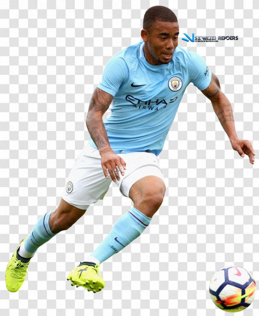 Gabriel Jesus Brazil National Football Team Player Manchester City F.C. - Fc Transparent PNG