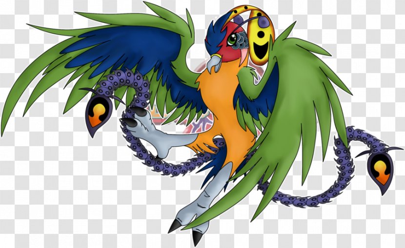Digimon Garurumon Digital World Macaw Art - Jetix - Bird Transparent PNG