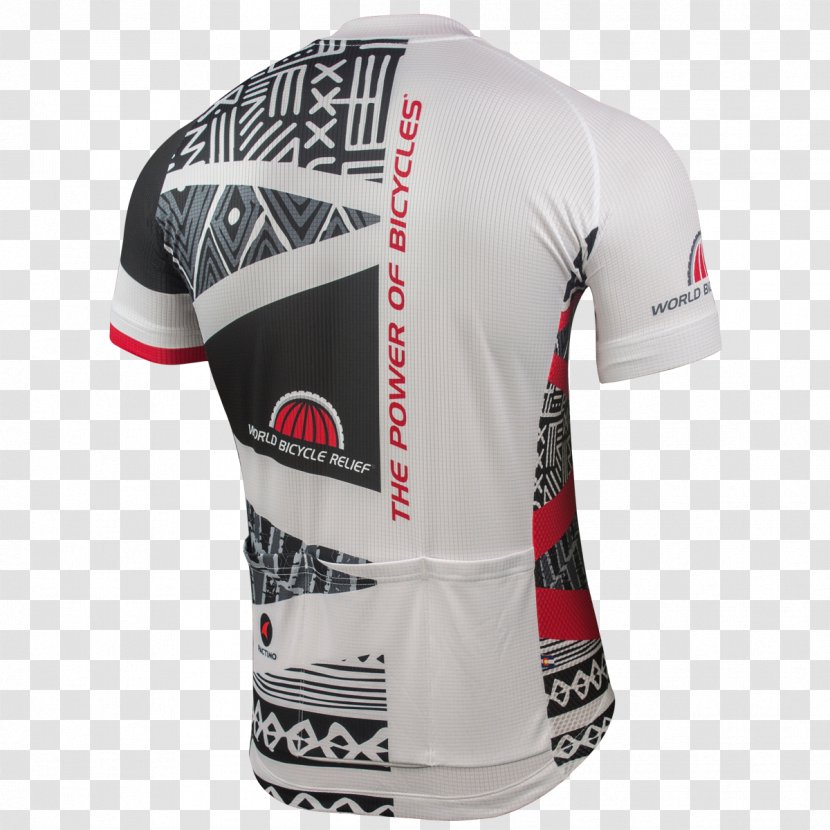 Cycling Jersey T-shirt Bicycle - World Relief - Man Back Transparent PNG