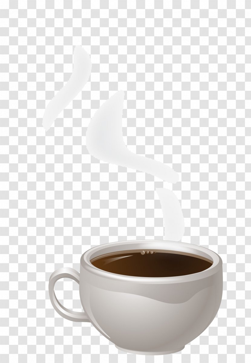 Coffee Cup Ristretto Cappuccino - Caffeine - Steaming Hot Transparent PNG
