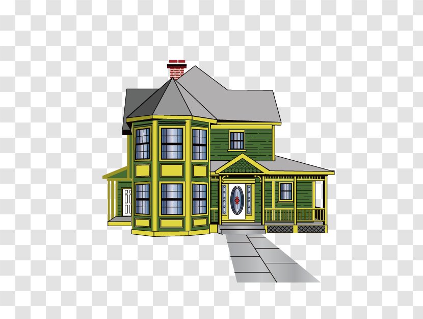 Villa House Clip Art - Animation - Cartoon Castle Transparent PNG