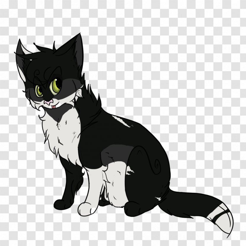 Whiskers Kitten Domestic Short-haired Cat Black - Cartoon Transparent PNG