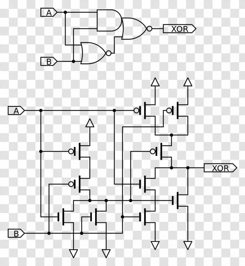 XOR Gate Computer Font - File Size Transparent PNG
