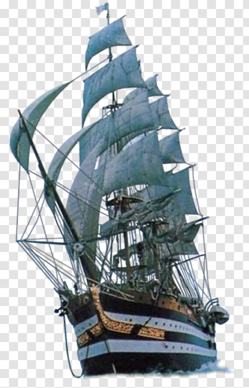 Sailing Ship Boat - Windjammer Transparent PNG