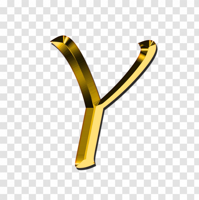 Letter Alphabet Y M I - Brass - Harf G Transparent PNG