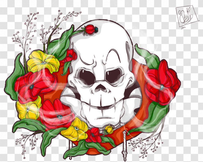 Papyrus Floral Design Undertale Au - Poppies Transparent PNG