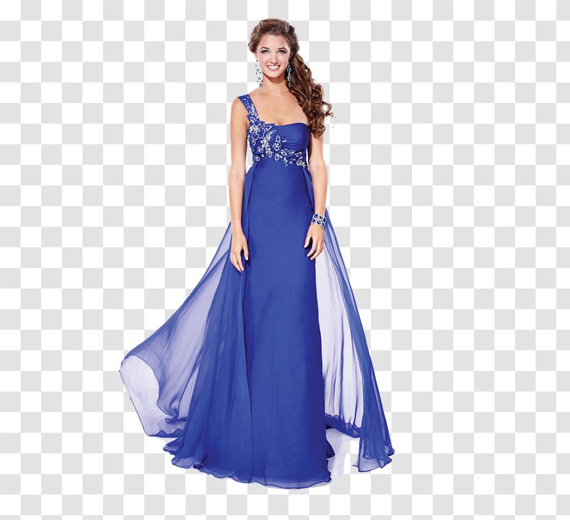 Wedding Dress Evening Gown Prom - Cobalt Blue Transparent PNG