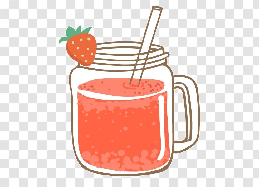 Juice Smoothie Cocktail Strawberry Milkshake - Summer Drink Transparent PNG