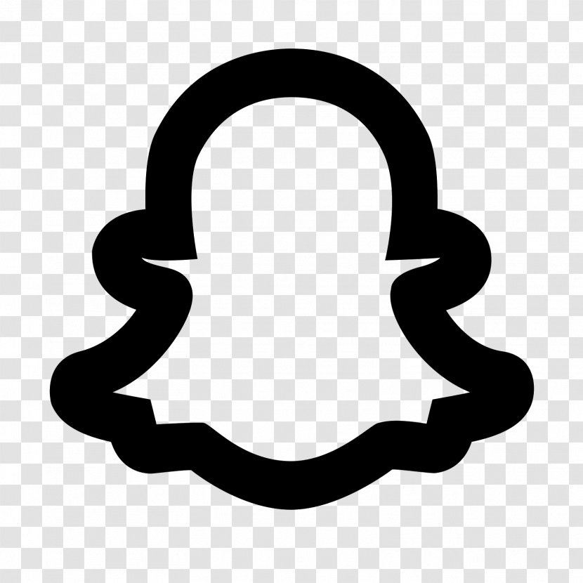 Social Media Desktop Wallpaper Clip Art - Black And White - Snapchat Transparent PNG