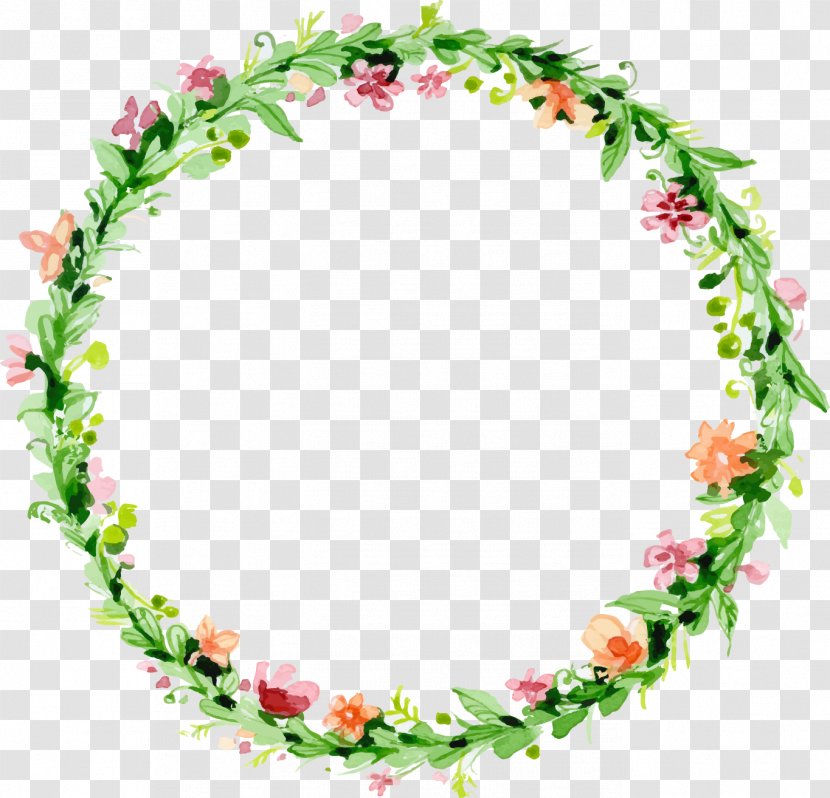 Wedding Invitation Flower - Vector Green Garland Transparent PNG
