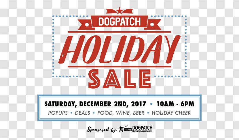 Dogpatch Warehouse Sale Sales Holiday Block Party - Brand - Christmas Banners Transparent PNG