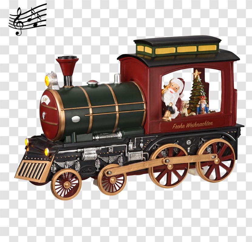 Train Locomotive Motor Vehicle Rolling Stock - Steam Engine - Christmas Atmosphere Transparent PNG