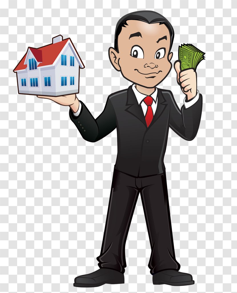 House Garage Property Sales - Man - Sell Clipart Transparent PNG