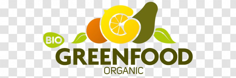 Organic Food Fruit Logo Supermarket - Text Transparent PNG