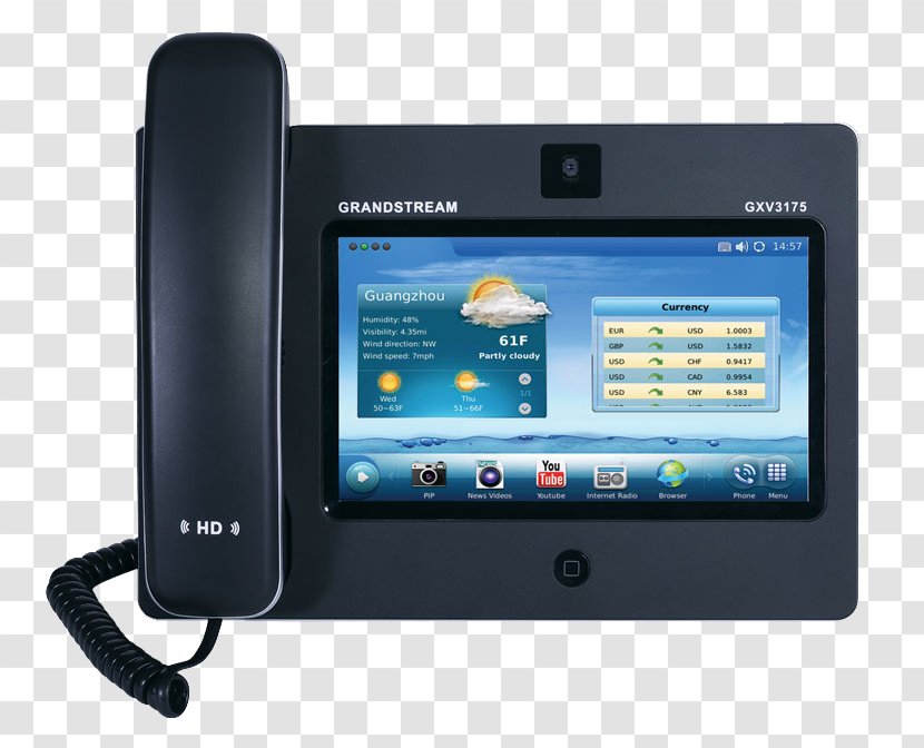 Grandstream Networks VoIP Phone GXV3175 Voice Over IP Telephone - Ip Camera - India Transparent PNG