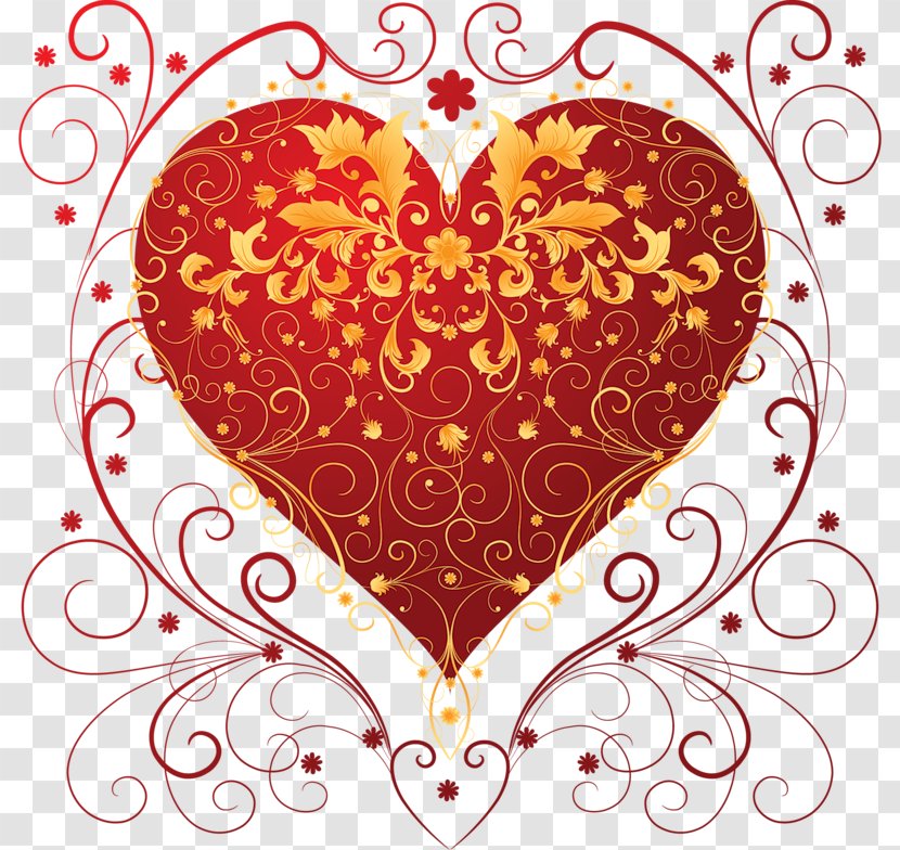 Clip Art Valentine's Day Love Heart Image - Flower - Virtues Transparent PNG