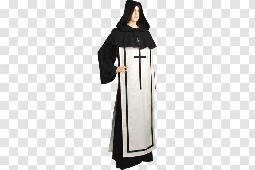 Robe Middle Ages Crusades Cloak Hood - Priest Transparent PNG