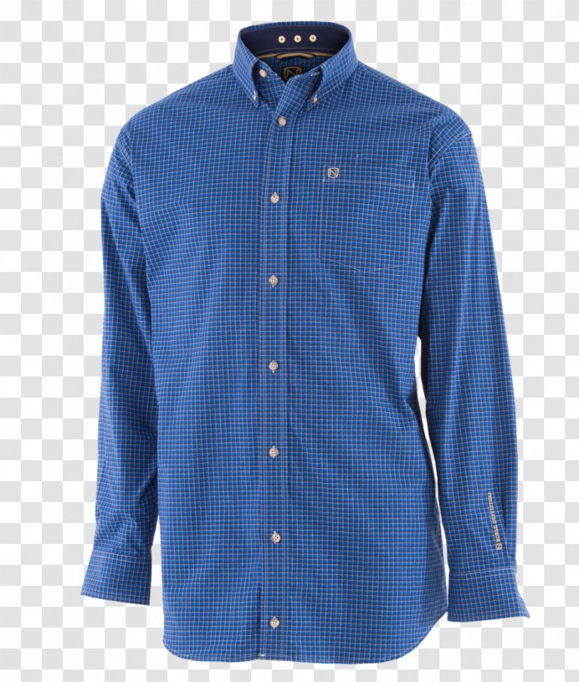 Dress Shirt Tartan Collar Button Sleeve - Barnes Noble Transparent PNG