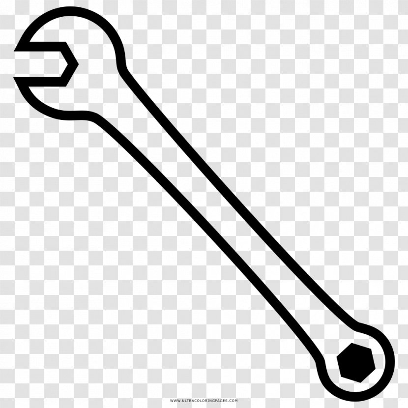 Coloring Book Drawing Spanners Adjustable Spanner - Fashion Accessory - Mecanica Transparent PNG