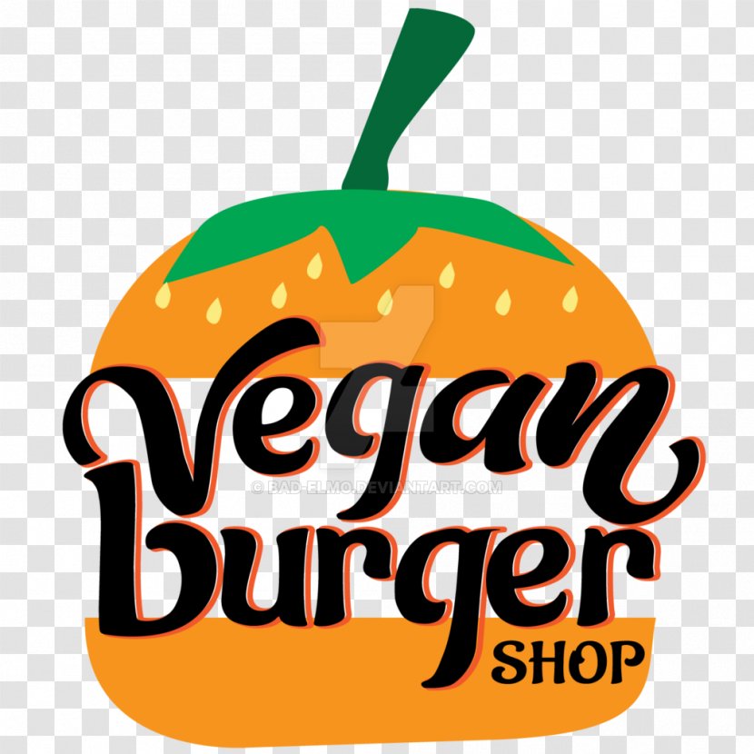 Veggie Burger Vegetarian Cuisine Hamburger Logo Veganism - Shop Transparent PNG