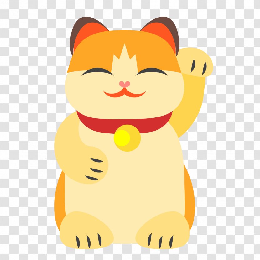 Cat Kitten Clip Art - Flower - Maneki Neko Transparent PNG