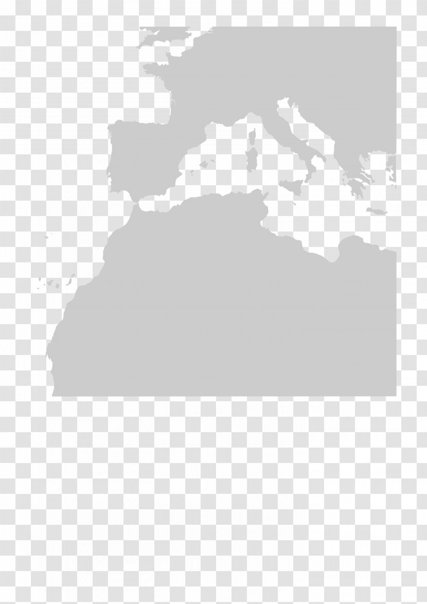 Europe Second World War Blank Map North Africa - Atlas Transparent PNG