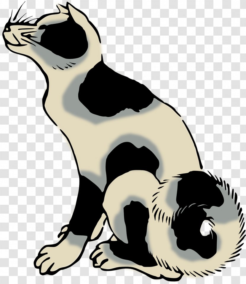 Kitten Clip Art - Dog Like Mammal - Sitting Cat Transparent PNG
