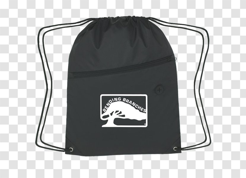 Tote Bag Drawstring Backpack Paper - Black Transparent PNG