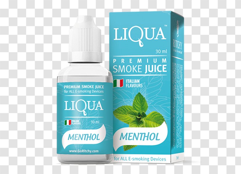 Electronic Cigarette Aerosol And Liquid Menthol Flavor Taste - Juice Transparent PNG