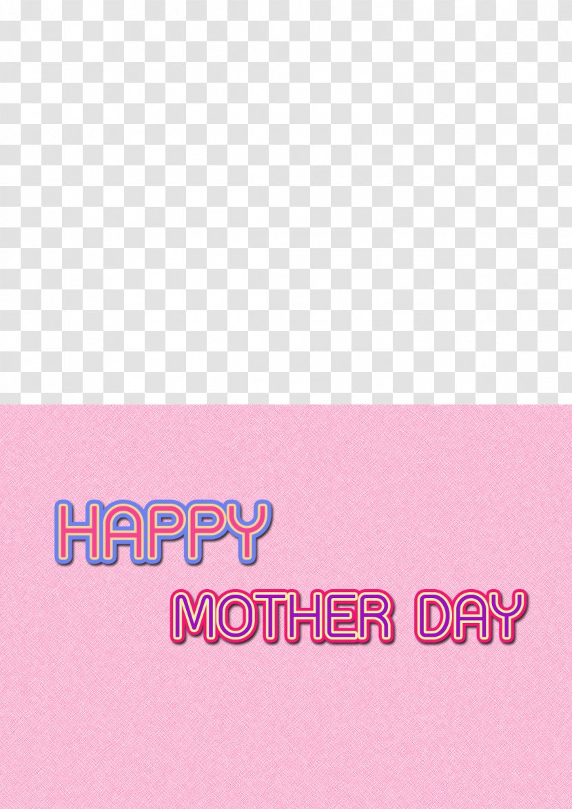 Mother's Day Gift Logo Font - Magenta Transparent PNG