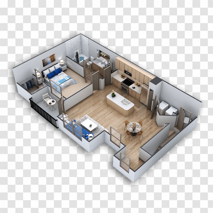 Overture Plano Apartments Renting House Floor Plan - Air Conditioning - Apartment Transparent PNG