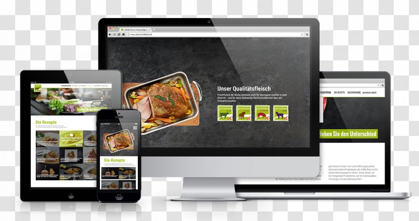 Responsive Web Design - Electronics - Website Mock Up Transparent PNG