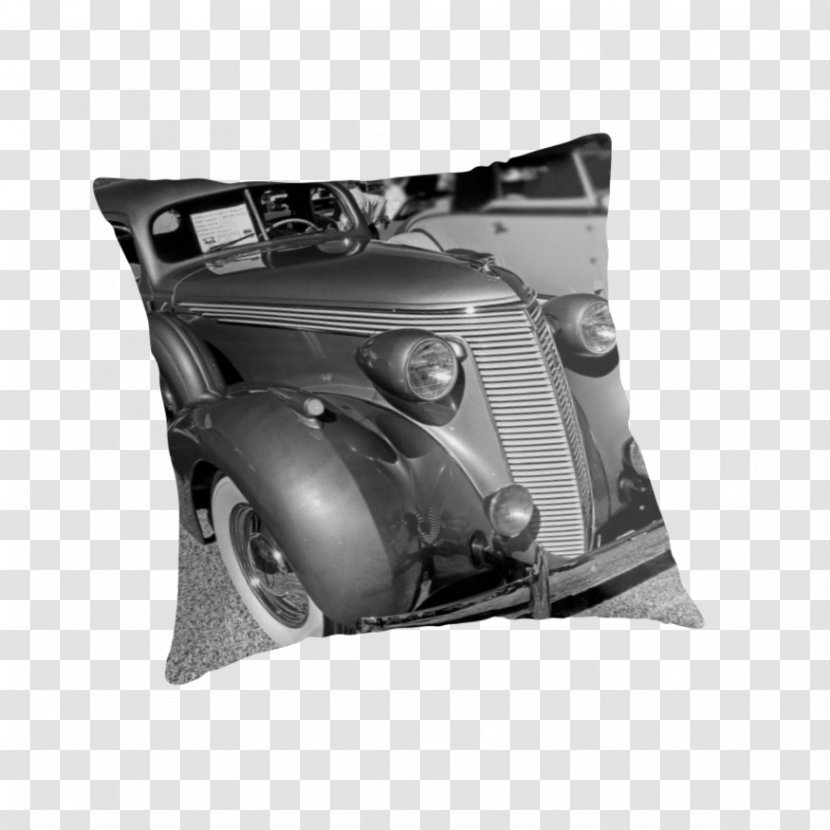 Car Cushion Throw Pillows Automotive Design - Black And White Transparent PNG