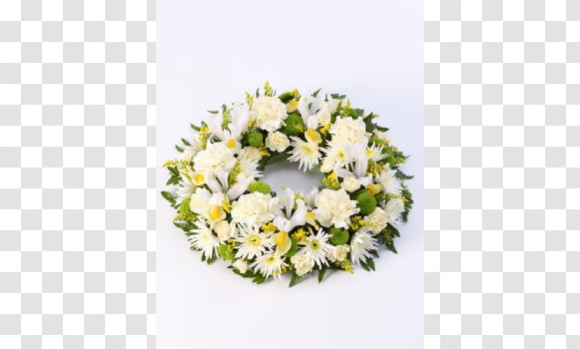 Floral Design Wreath Yellow Cut Flowers - Artificial Flower Transparent PNG