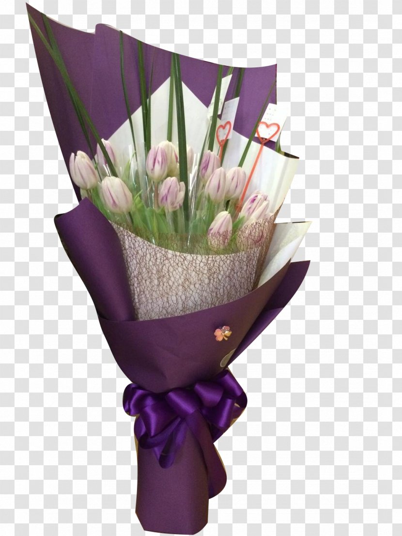 Purple Floral Design Tulip U6d45u7d2b - Artificial Flower - Light Transparent PNG