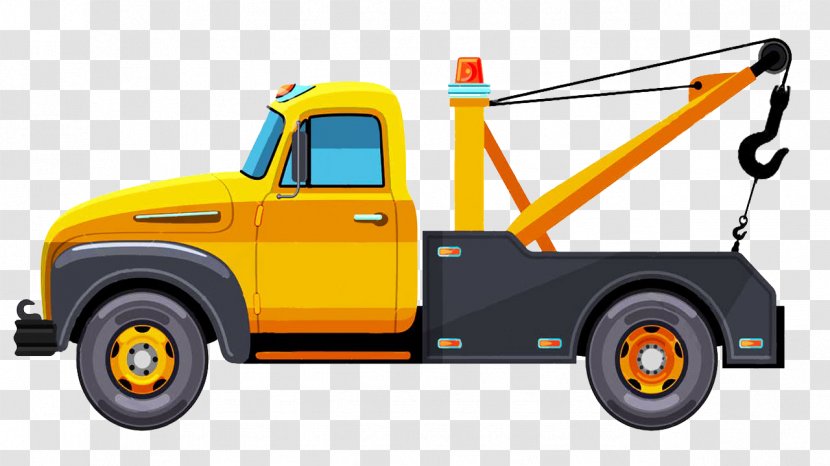 Car Tow Truck Towing Semi-trailer Transparent PNG