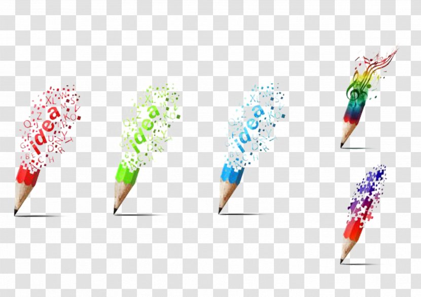 Advertising U5f71u8996 Filmmaking - Business - Hand Painted Pencils Transparent PNG