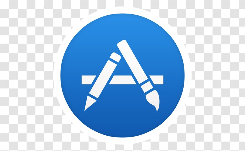 Electric Blue Angle Symbol - Button - App Store Transparent PNG