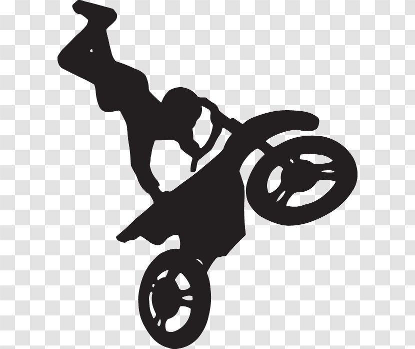 Motorcycle Stunt Riding Bicycle Motocross Sticker - Vehicle Transparent PNG