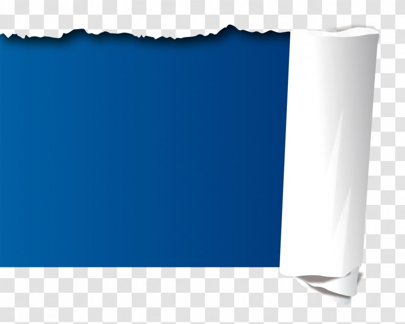 Brand Rectangle - Blue - Tear Paper Transparent PNG