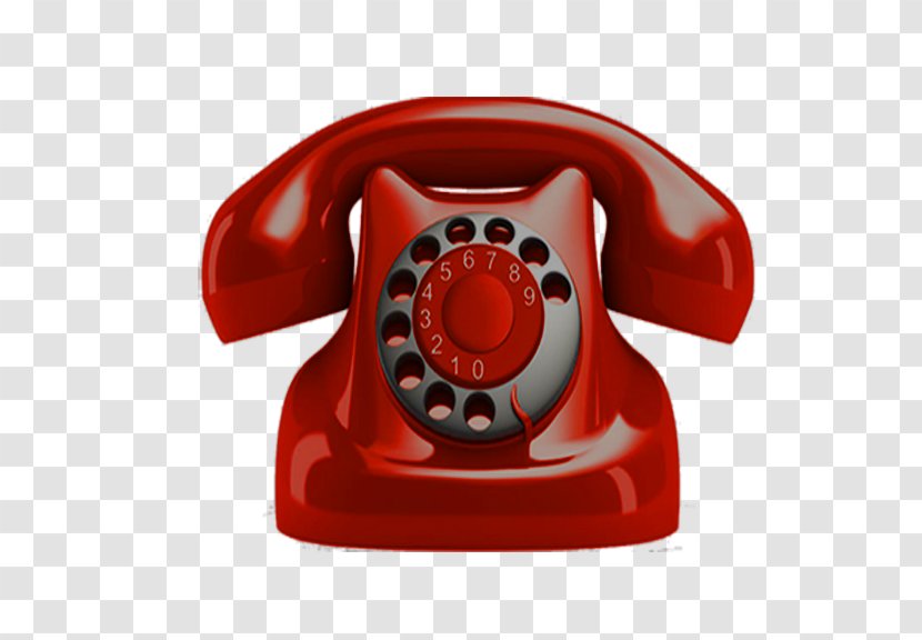 Telephone Number Home & Business Phones Rotary Dial - Conference Call - Red PHONE Transparent PNG