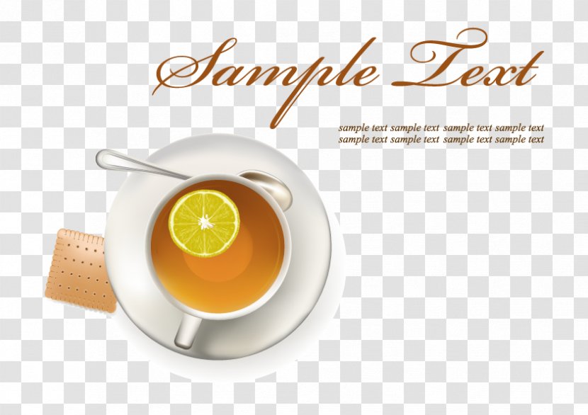 Green Tea Coffee Lemon - Bean Leaf - Hand-painted Transparent PNG