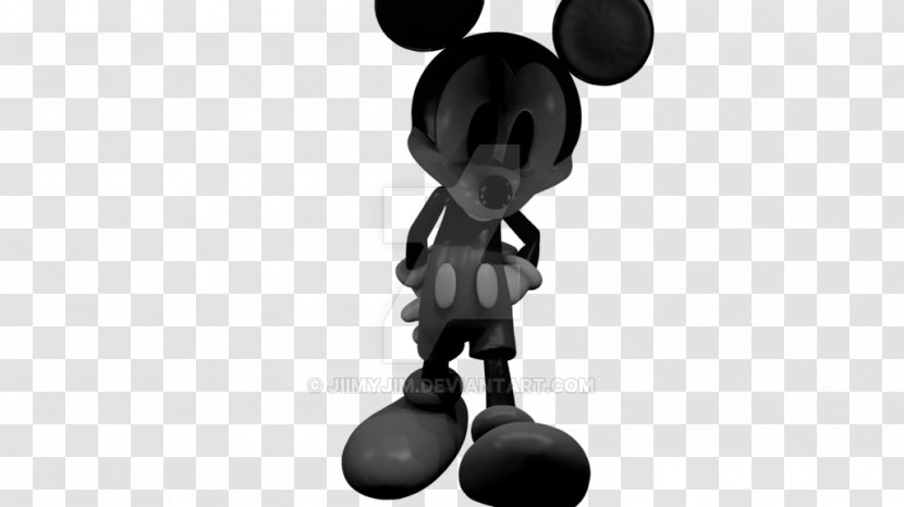 Mickey Mouse DeviantArt Suicide - Black And White Transparent PNG