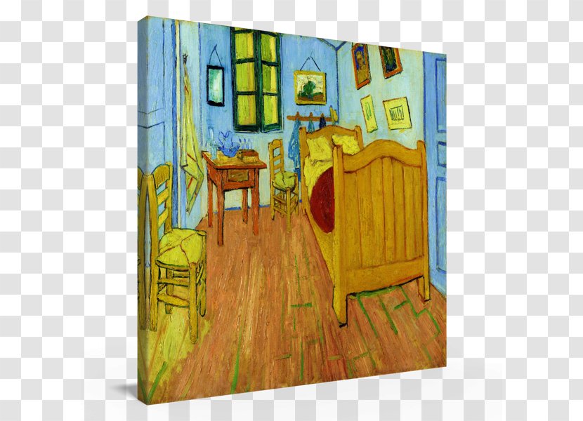Painting Van Gogh's Bedroom In Arles Gogh Museum - Yellow Transparent PNG