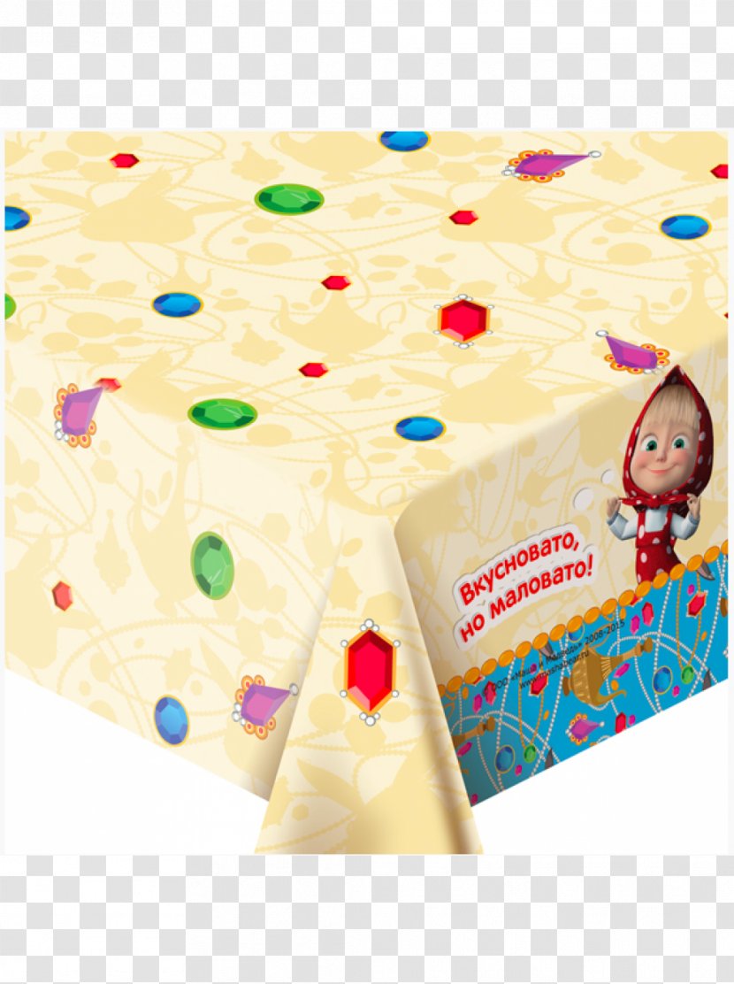 Masha Tablecloth Cloth Napkins Toy Balloon - Birthday Transparent PNG