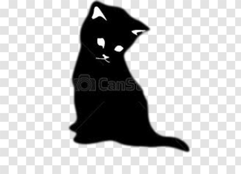 Black Cat Whiskers Silhouette - Art Transparent PNG