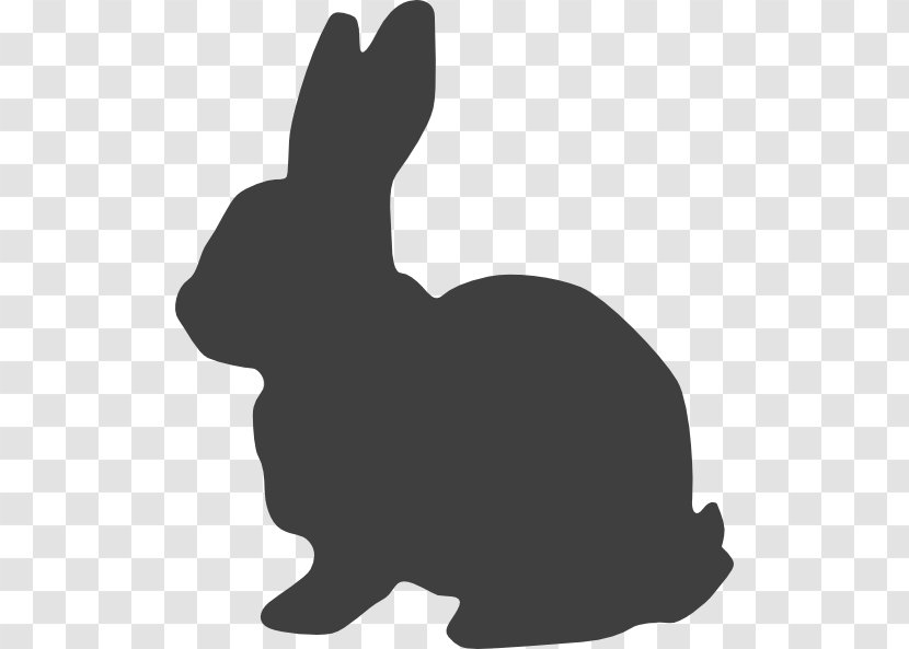 Hare Easter Bunny White Rabbit Vector Graphics - Silhouette Transparent PNG