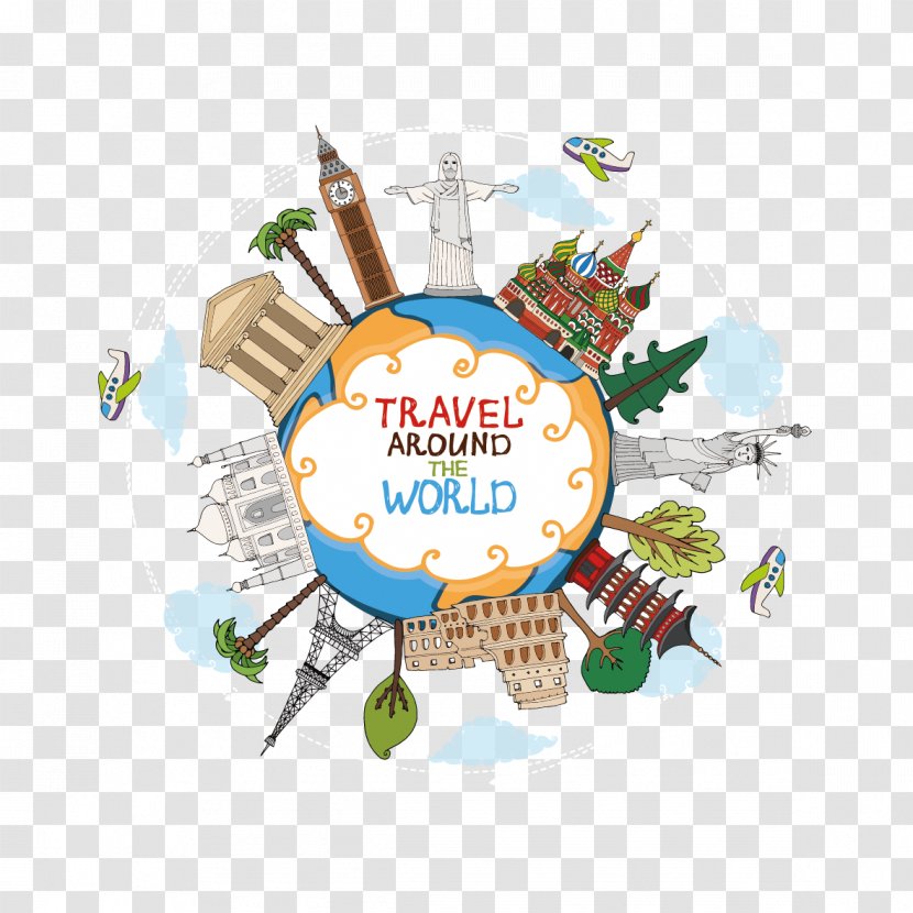 World Travel Landmark Clip Art - Immersive Video - Global Transparent PNG