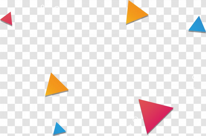 Triangle Geometry Pattern - Color Transparent PNG